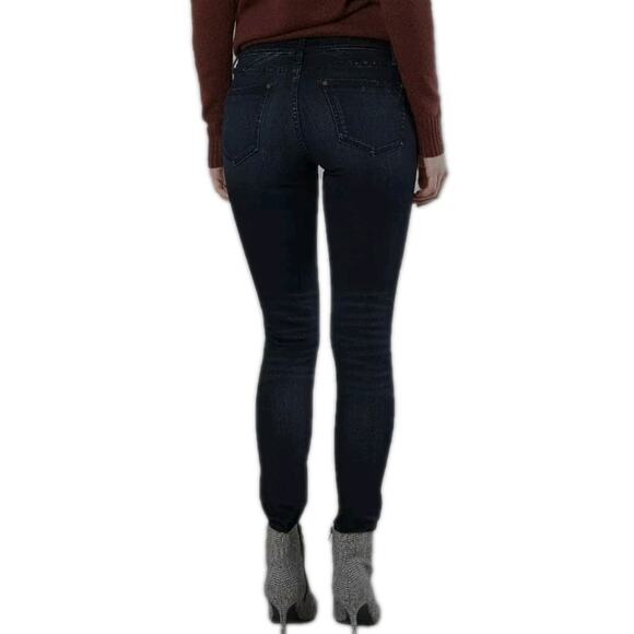 Buckle Black Womens Fit No. 53 Skinny Stretch Jeans Sz 23x32 Stretch Whiskered - Picture 2 of 12